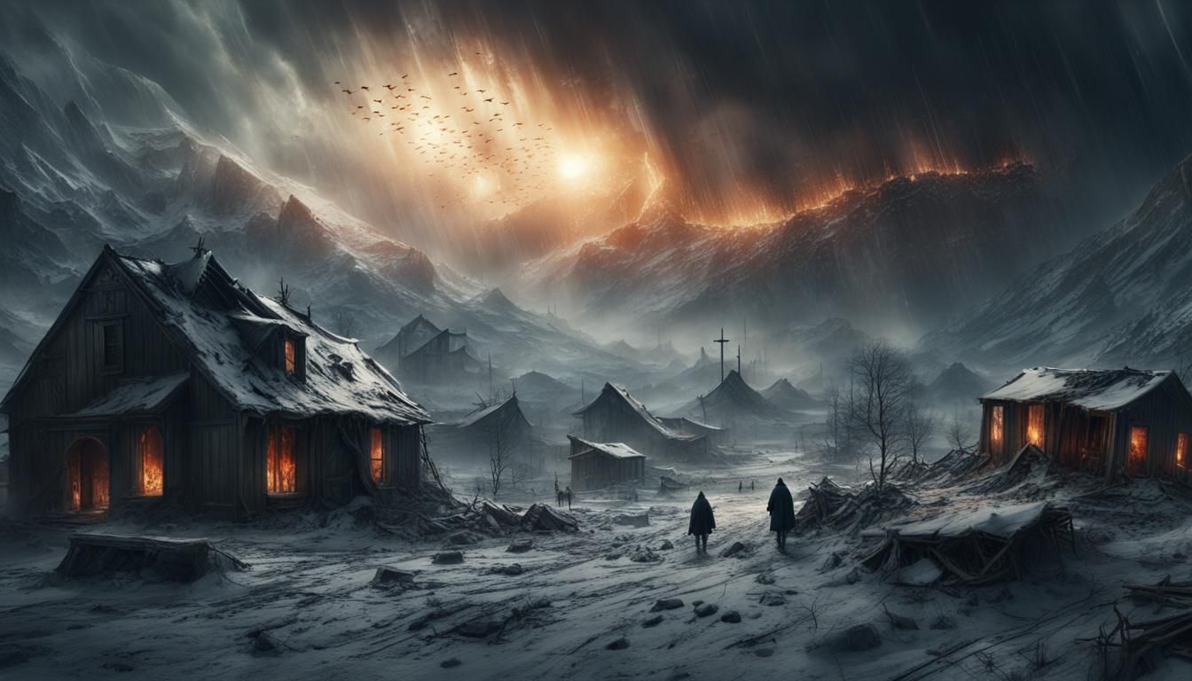 Unholy Rites: Cold, Endless Nights in Digital Art