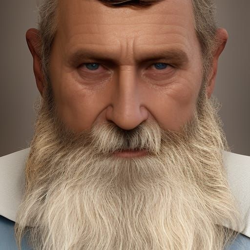 Hyperrealistic Traveler Portrait in Golden Hour Lighting