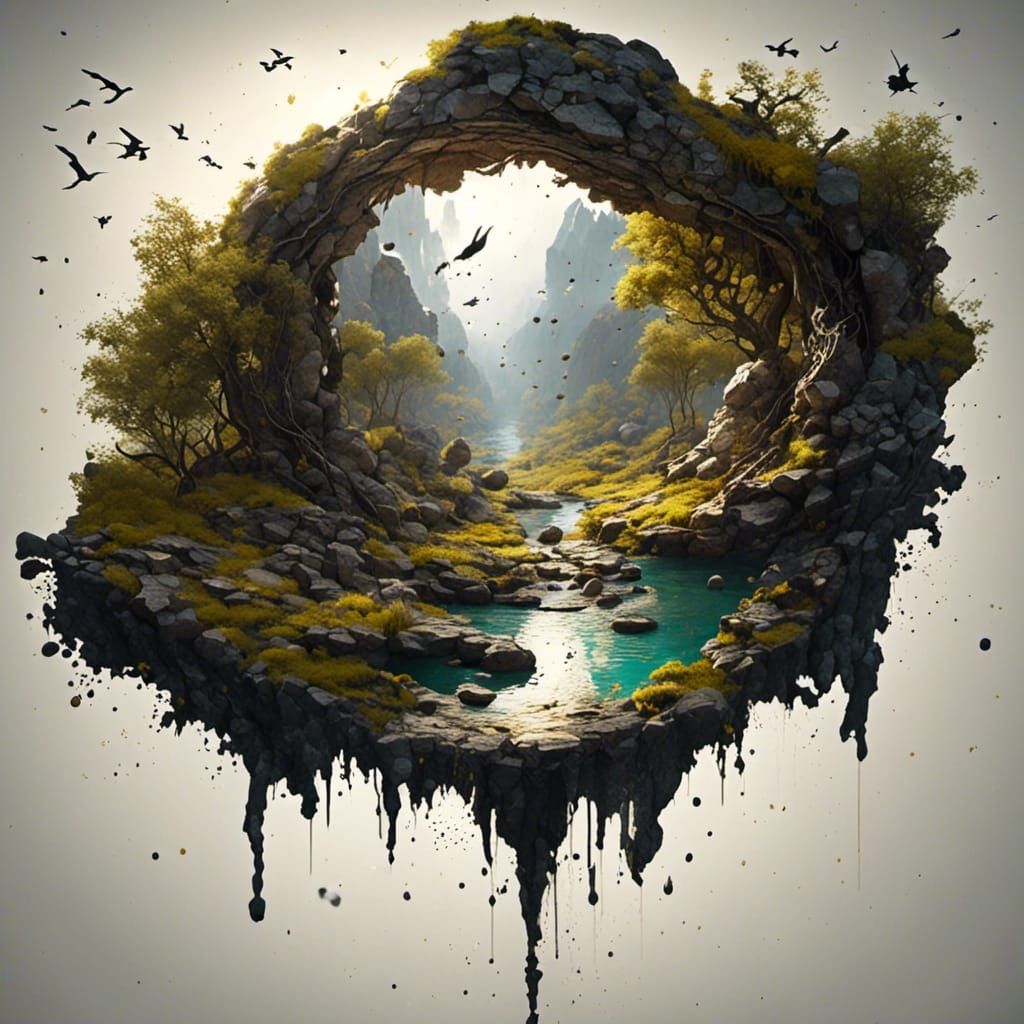 Detailed Portrait of Round Brown Eyes in Hyperreal Style