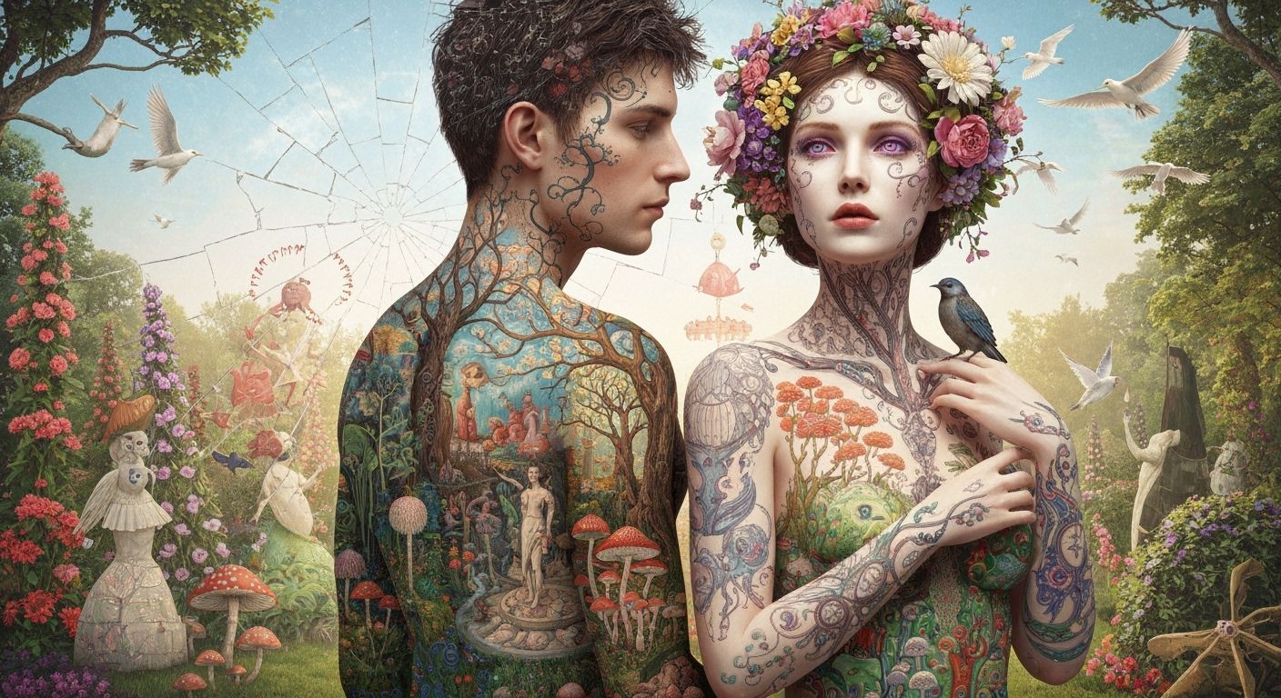 Cosmic Garden Party: A Surrealist Fantasy