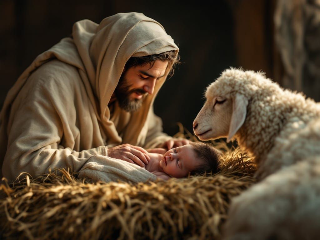 A Luminous 1st Century Nativity Scene