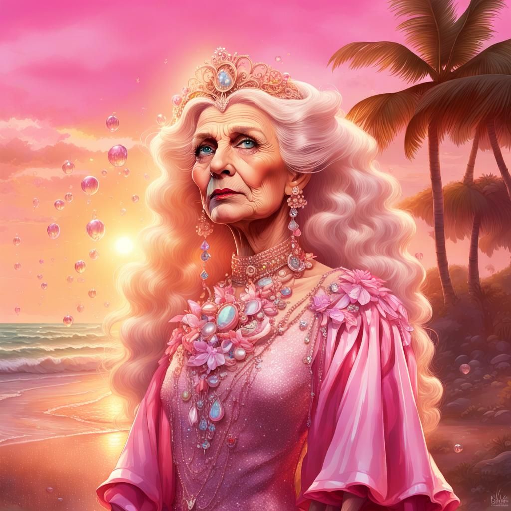 Detailed Portrait of an Elderly Person in Artgerm Style