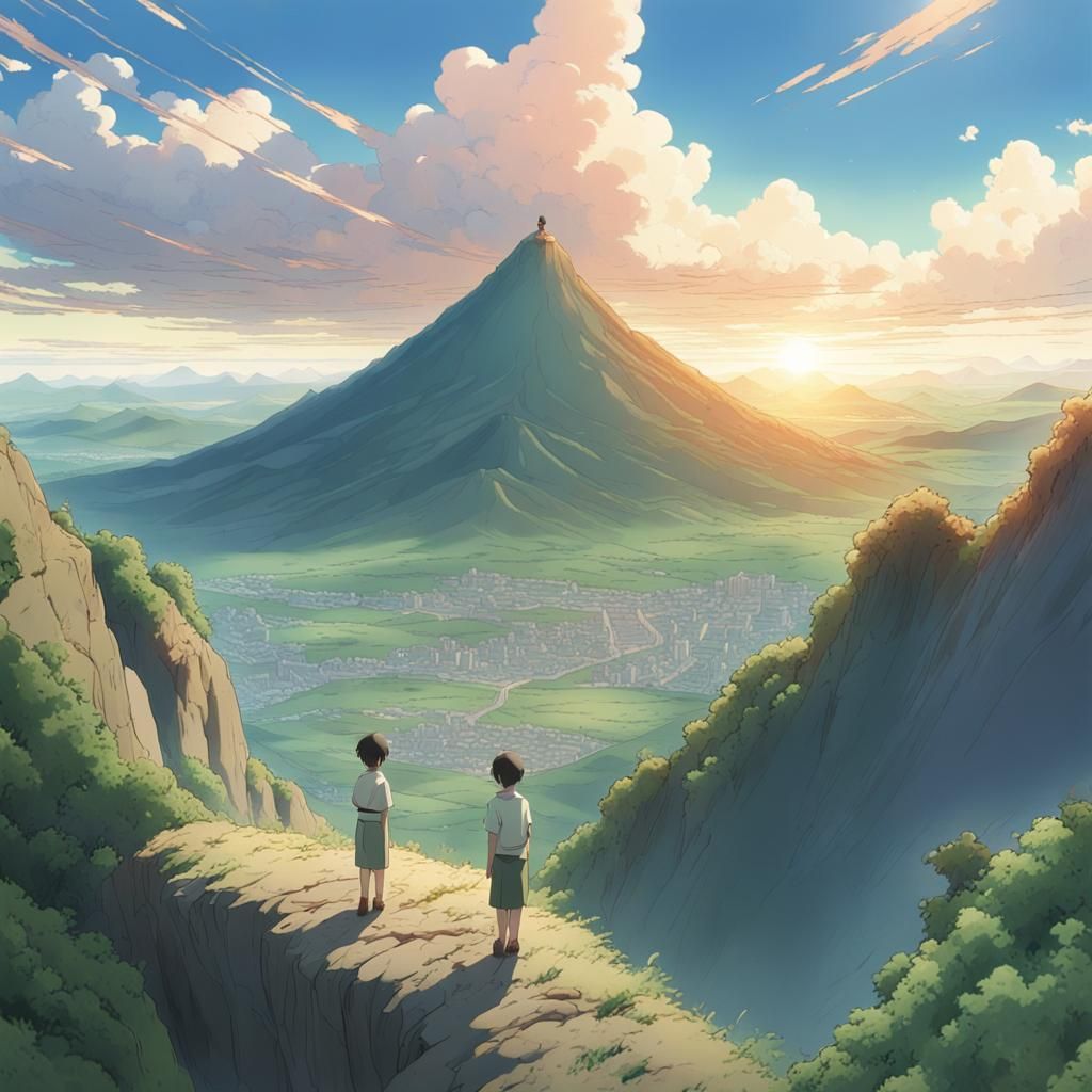 Anime Sacrifice: Ghibli-Style Key Visual