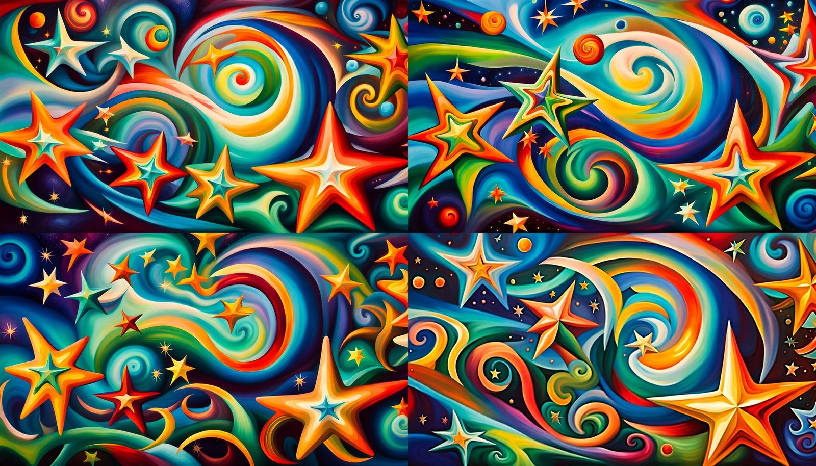 Swirling Newborn Stars in Iridescent Plasma Maelstrom