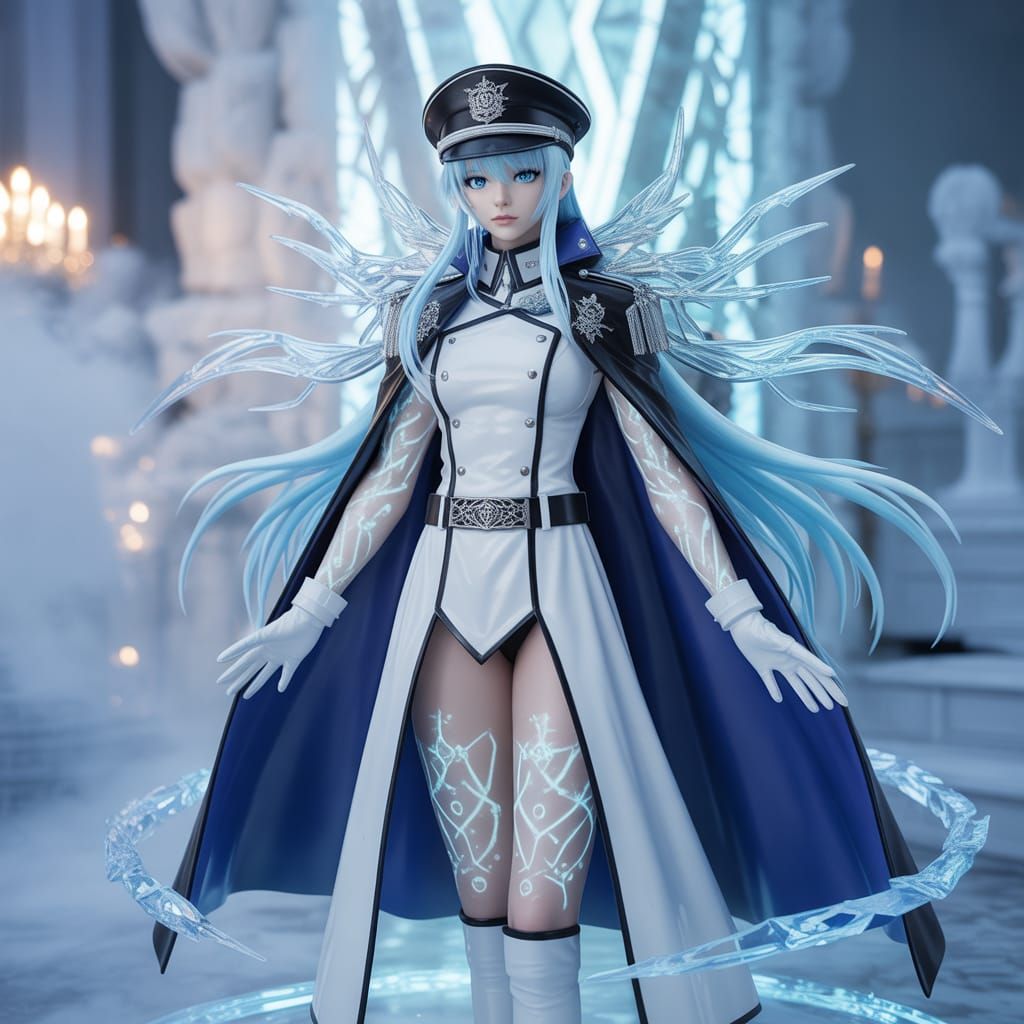 Ethereal 3D Fantasy Scene of Esdeath