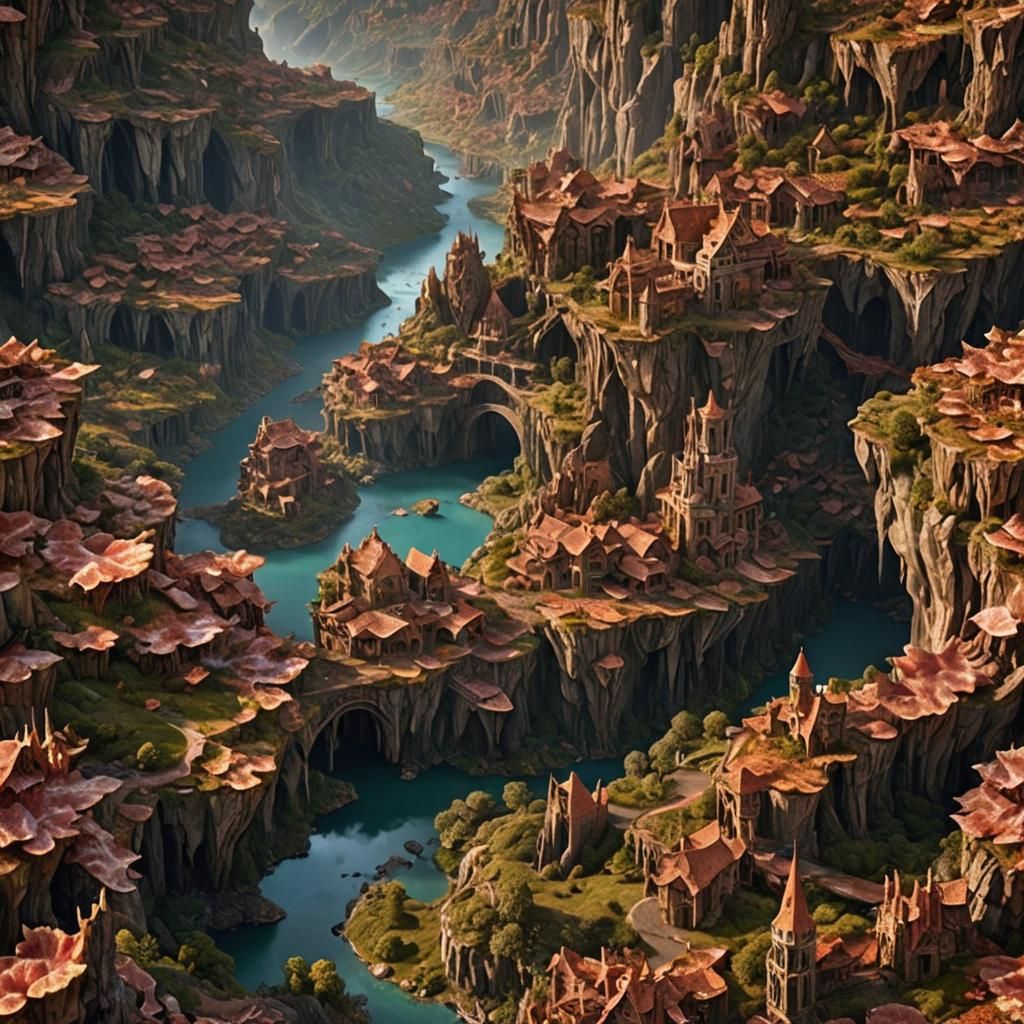 Bacon World: A Fantastical Matte Painting
