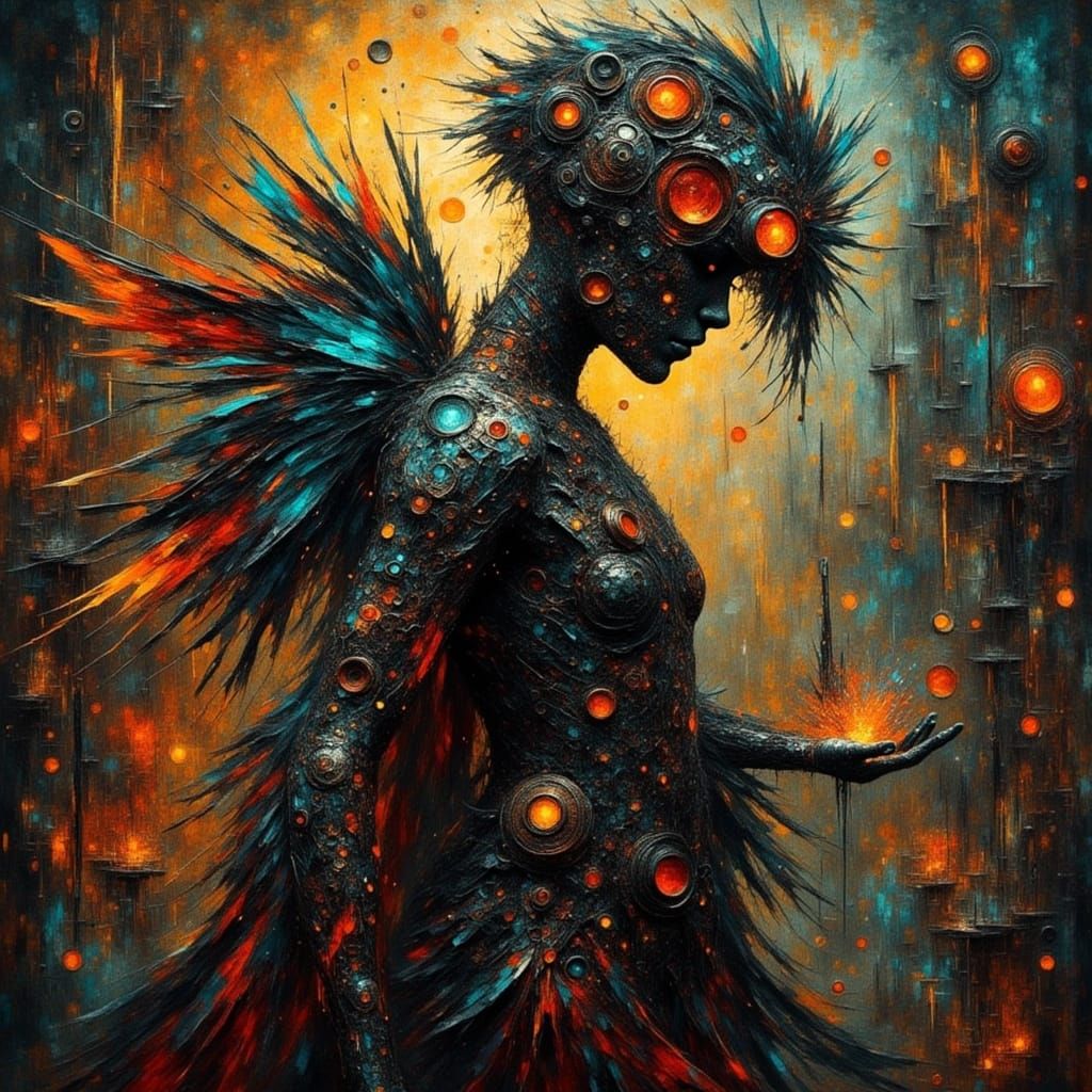 Emotional Damage: Painterly and Textured Art