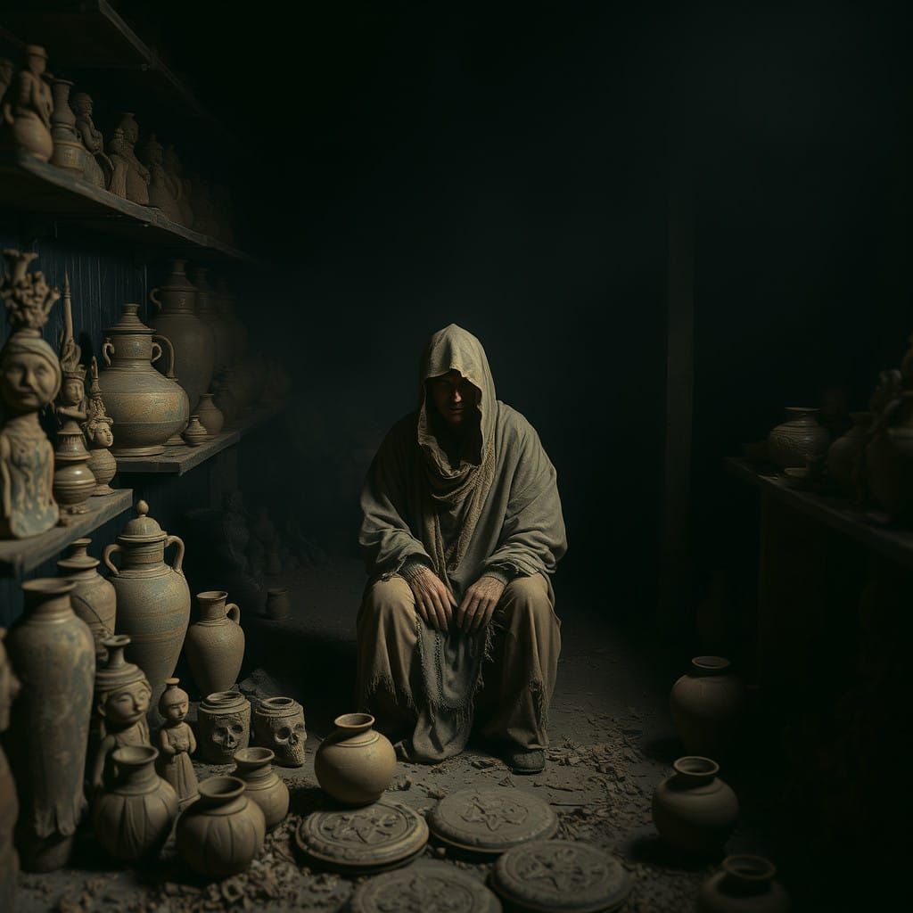 Eerie Clay Collection Awaits Doom in Haunting, Mysterious Sc...