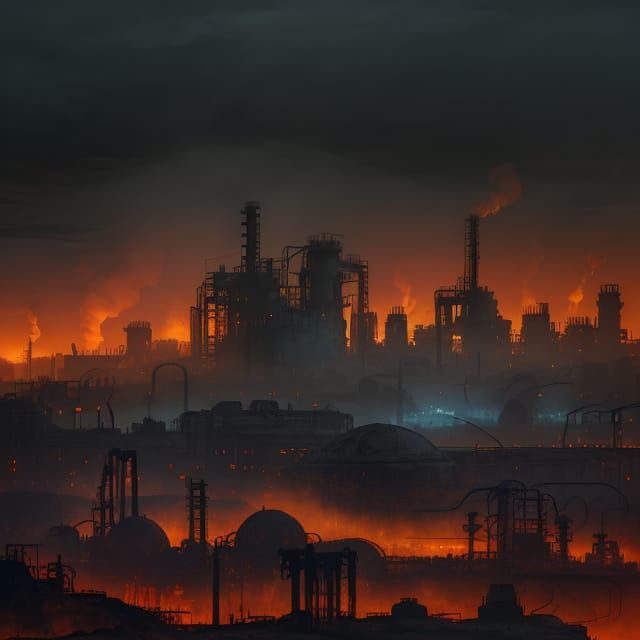 Industrial Apocalypse in Haunting Surrealism
