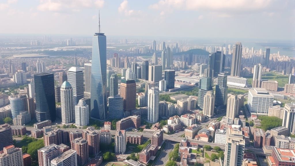 Urban Megastructure in Futuristic Metropolis