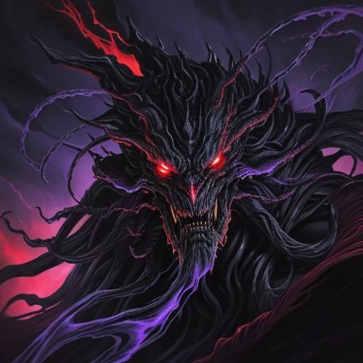 Massive Symbiote Knull in Manga Style