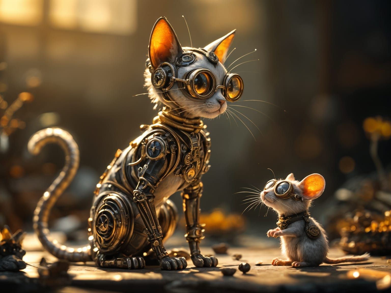 Steampunk Whimsy in Photorealistic Splendor