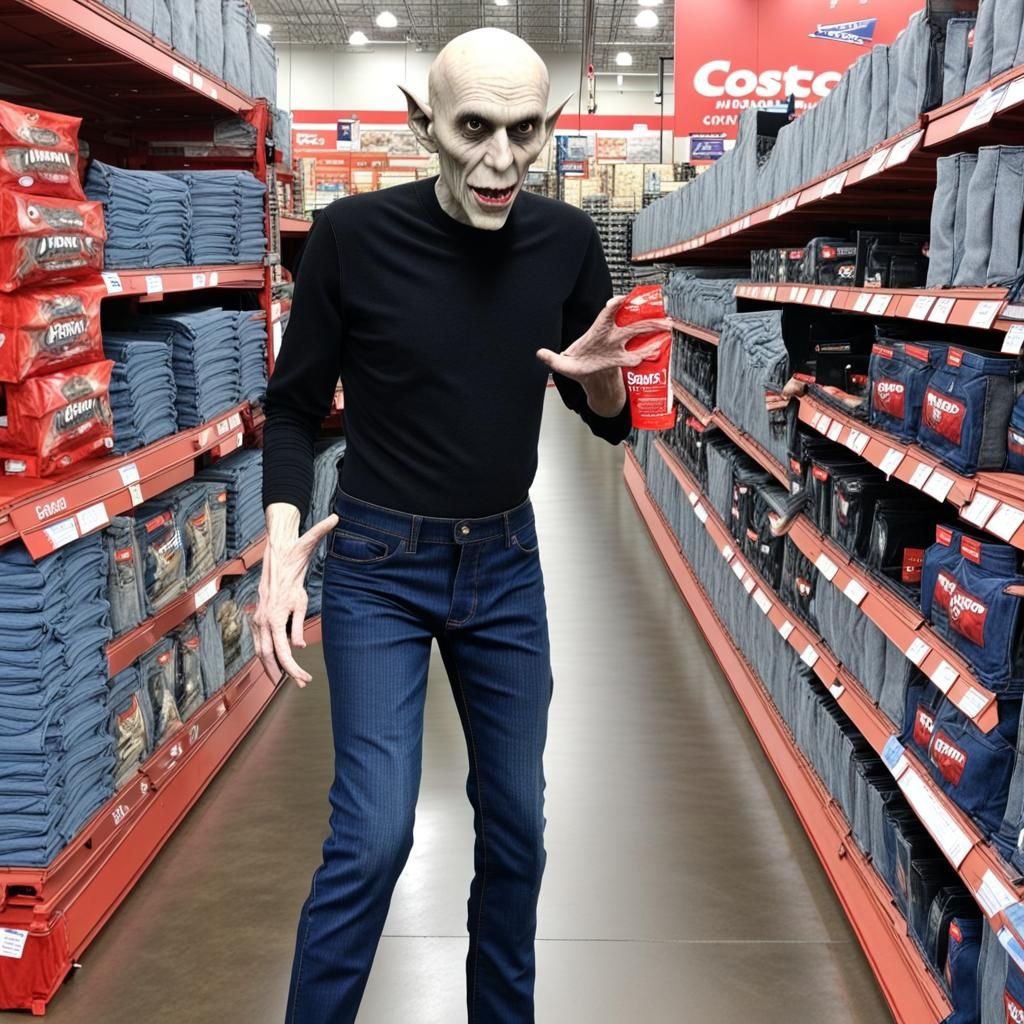 Nosferatu's Costco Fashion Adventure