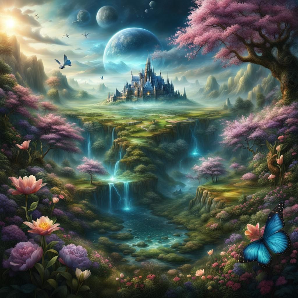 Soul's Spring: An Epic Maximalist Digital Painting
