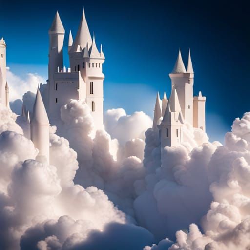 Fantasy Castles in the Sky: Hyperrealistic Cloudscape