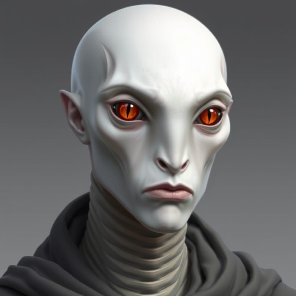 Humanoid Head Transforms into Serpentine Features in Bizarre...