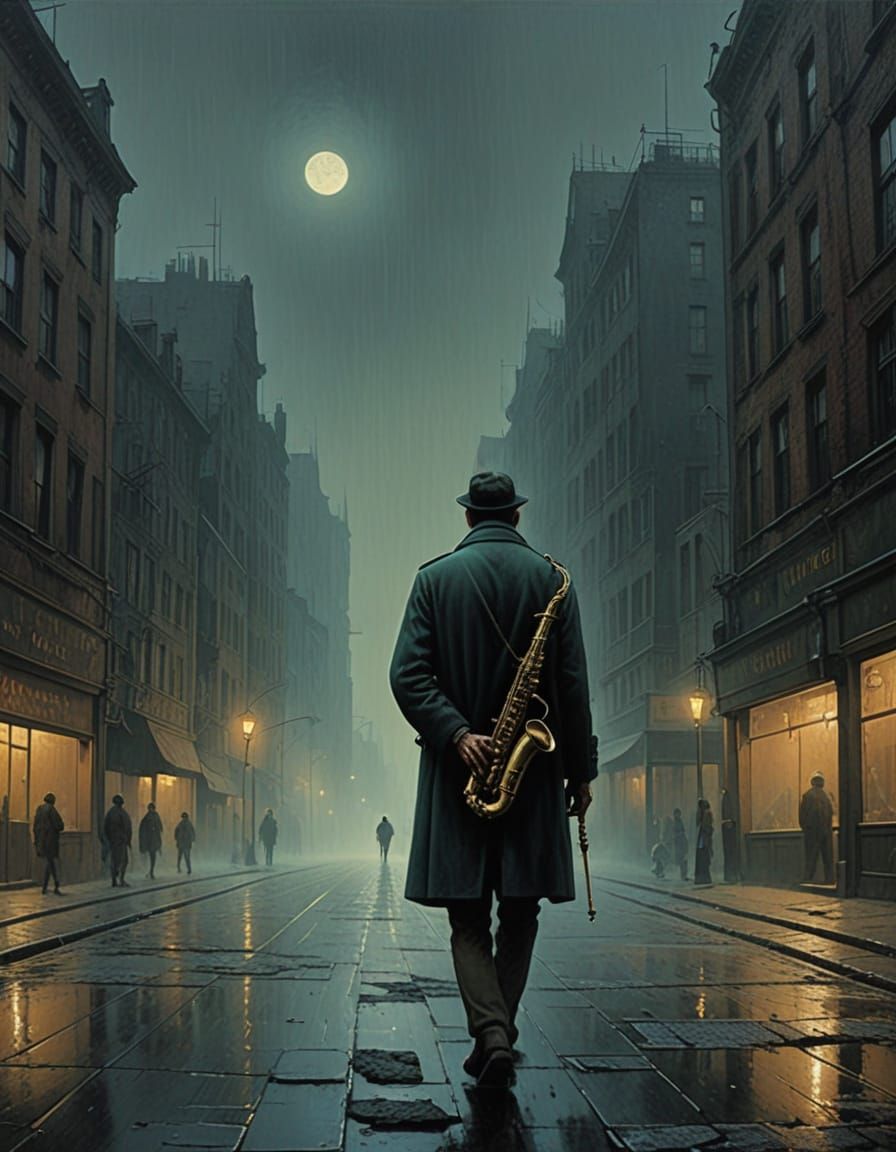 A cold wind blows on a saxophone