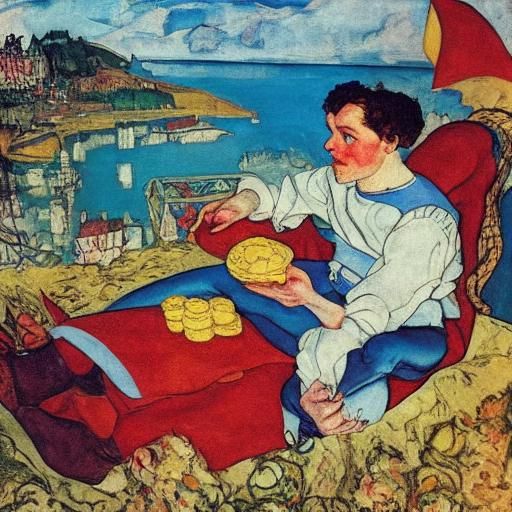 Superhero on Vacation: Classical Portraiture