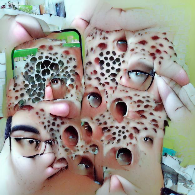 Trypophobic Hole Pattern Close-Up