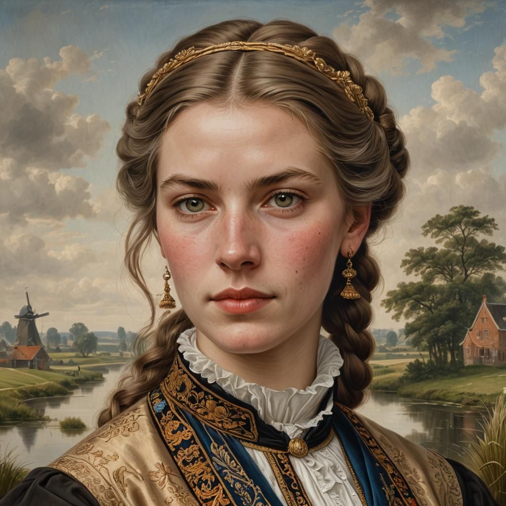 Dutch Golden Age Portrait of a Young Woman