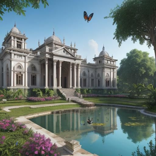 Grand Palace in 1600s Haiti: Colonial Architecture