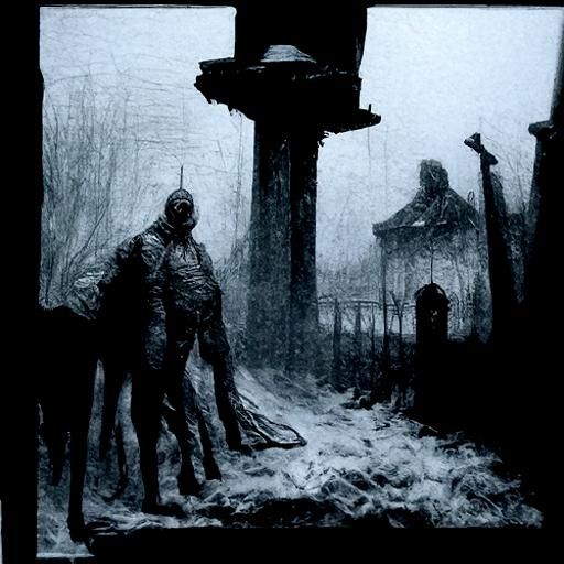 Silent Hill Inspired Gothic Horror Landscape