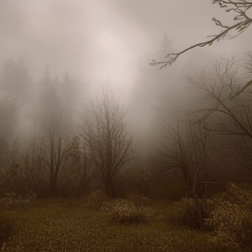 Horrific Storm Rages Through Dark Forest