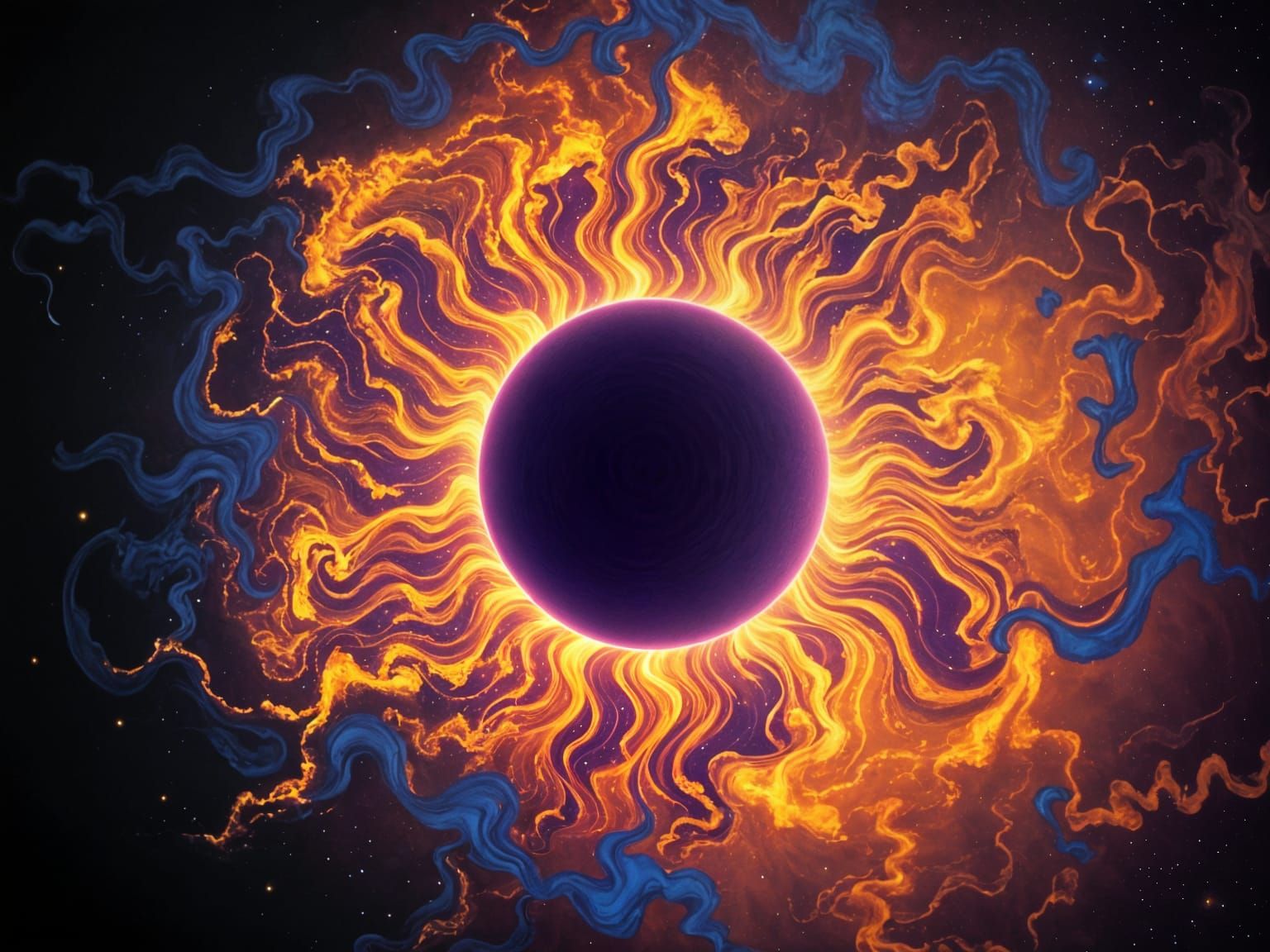 Cinematic Indigo Sunburst in Glorious 35mm Film