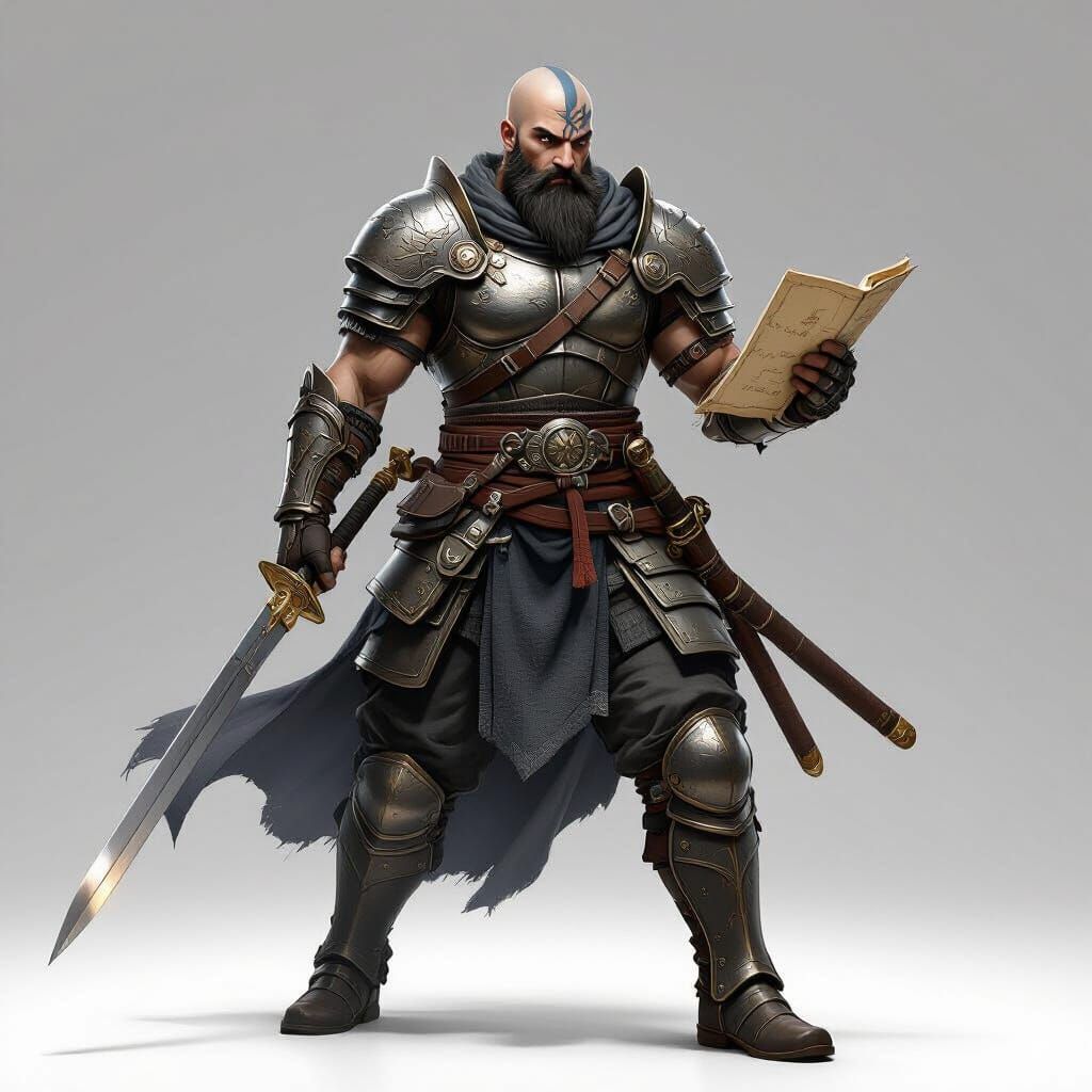 Young Warrior Soldier Game Asset in Final Fantasy Style