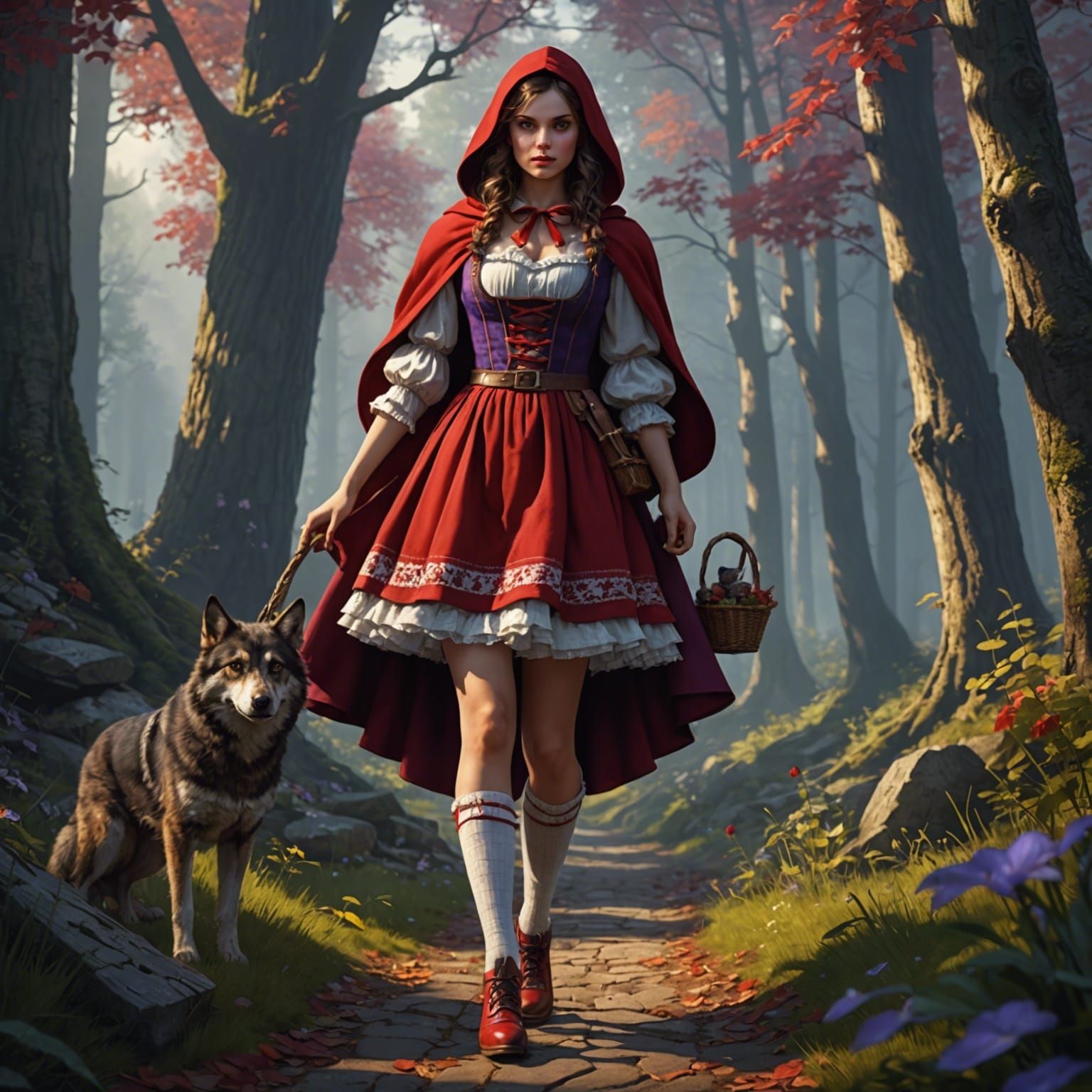 Little Red Riding Hood: Dark Fantasy Concept Art