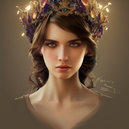 Hyperdetailed Prom Queen Portrait in Artgerm Style