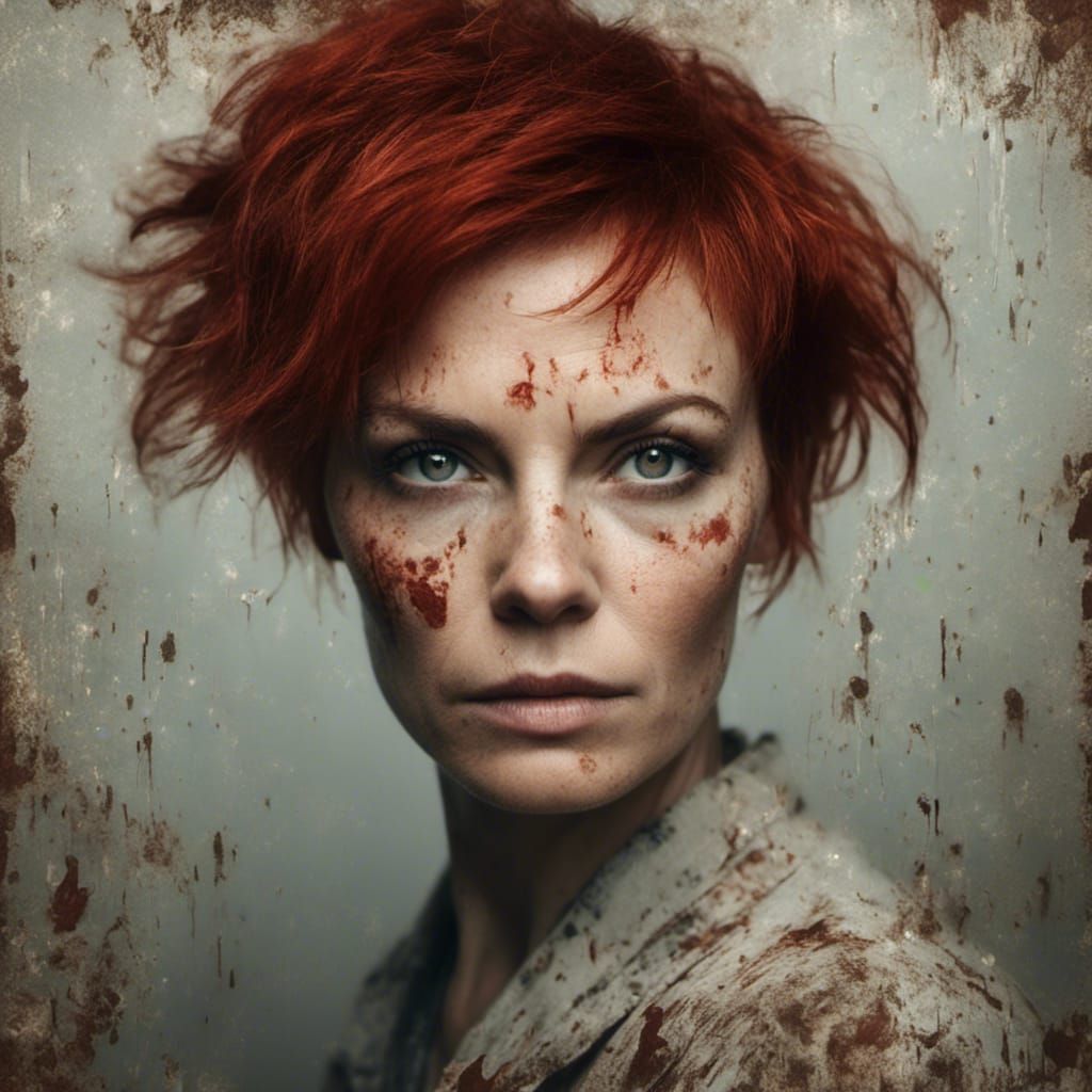 Sensual Redhead Portrait in Professional Photography Style