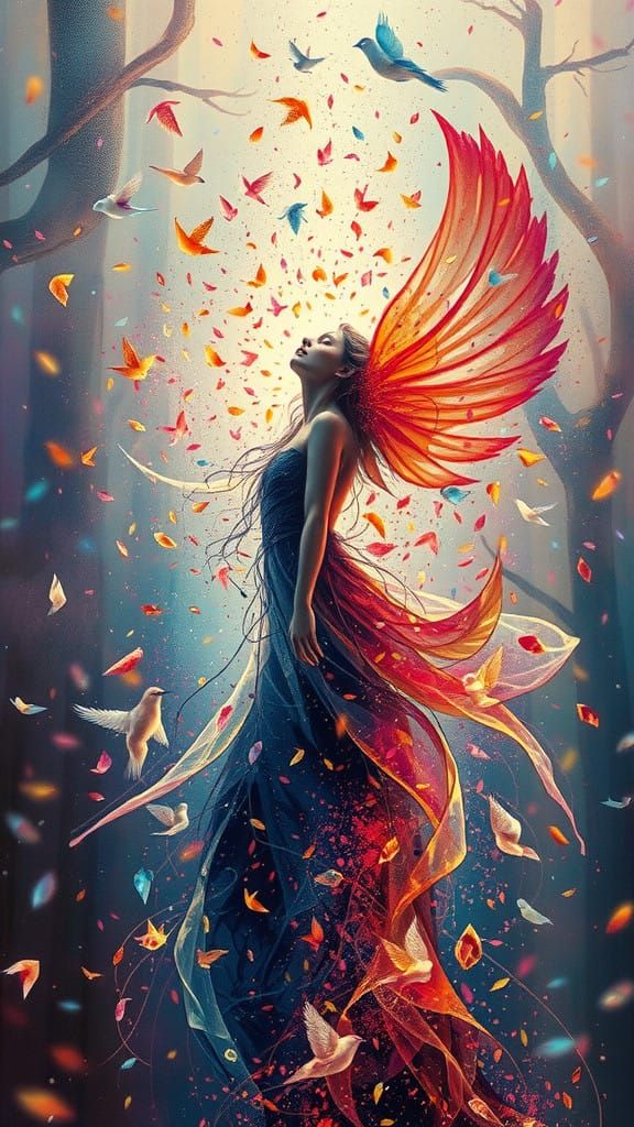 Celestial Dance of Avian Harmony