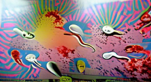 Psychedelic Pop Art: Attack of the Killer Sperm