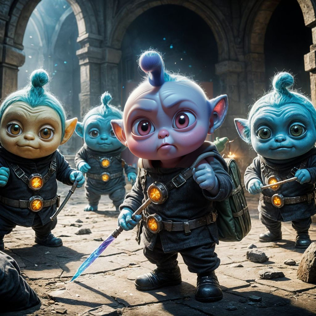 Angry Teletubby Thieves Rob a Fae Bank