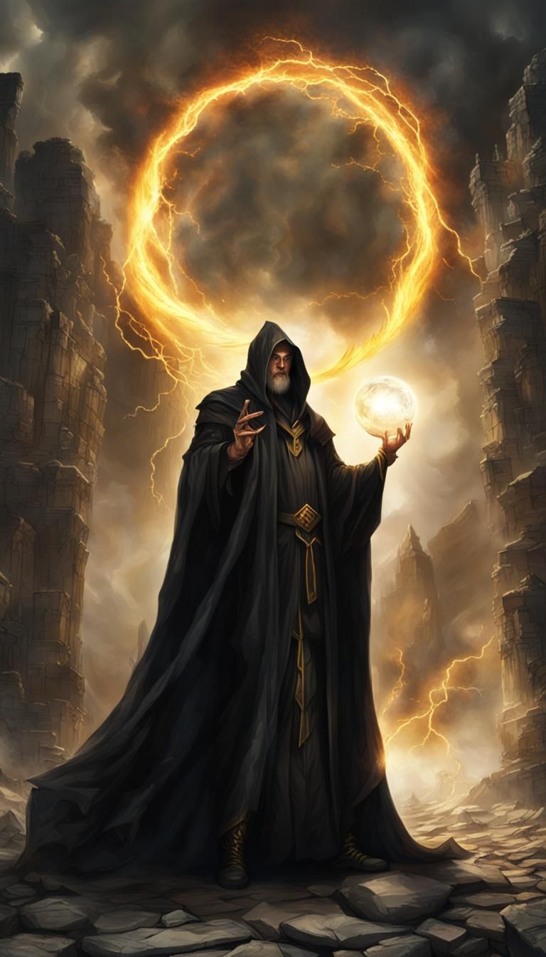 Evil Wizard Surveys Pagan Temple Ruins