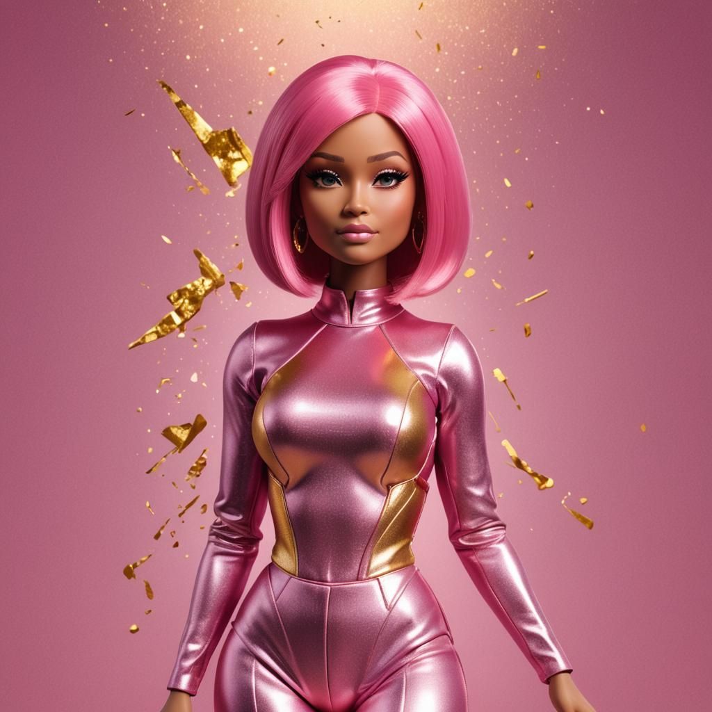 Nicki Minaj Barbie Doll in 3D Digital Art