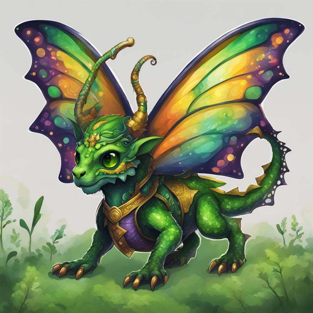 Leprechaun Butterfly Dragon: A Whimsical Hybrid