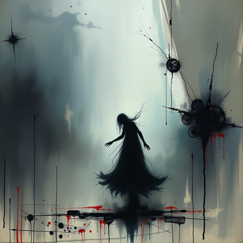 Lost Figure in Melancholic Dance