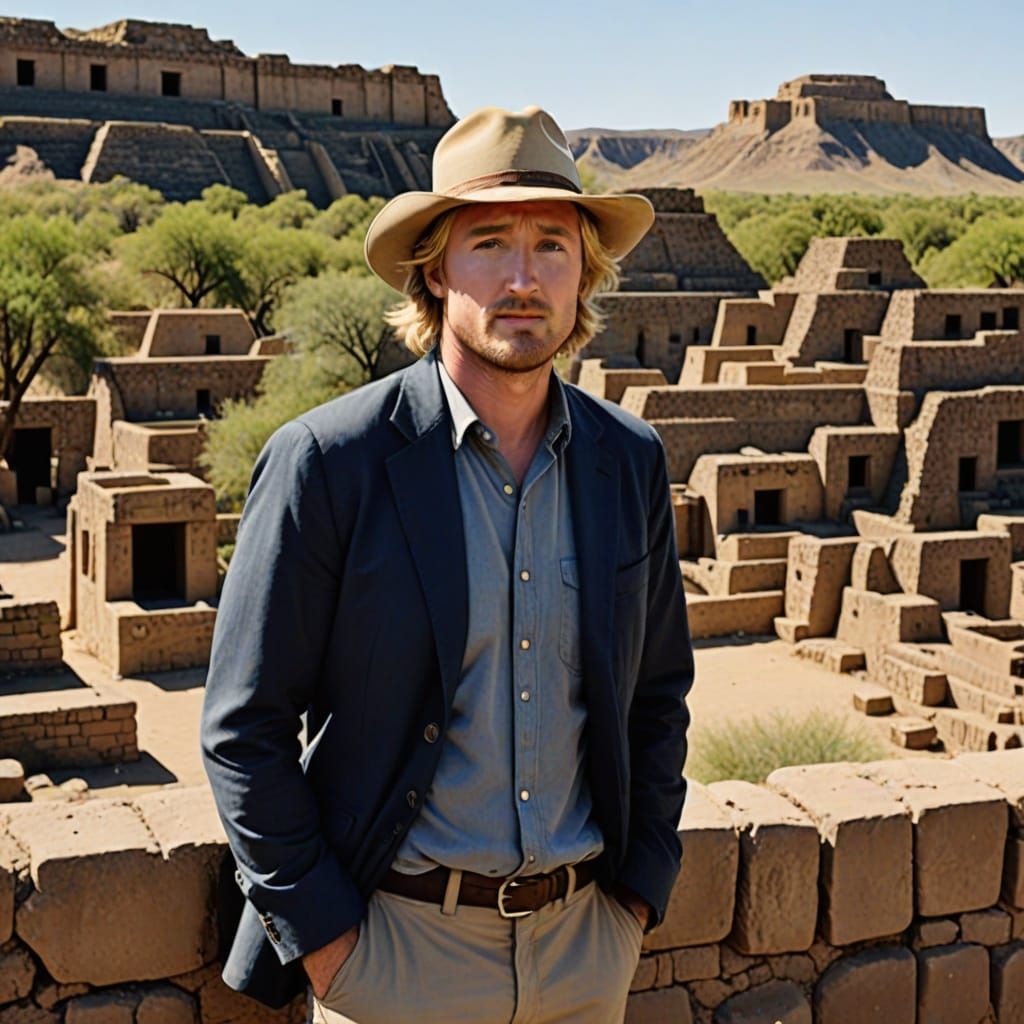 Owen Wilson in Ancient Aztec Landscape