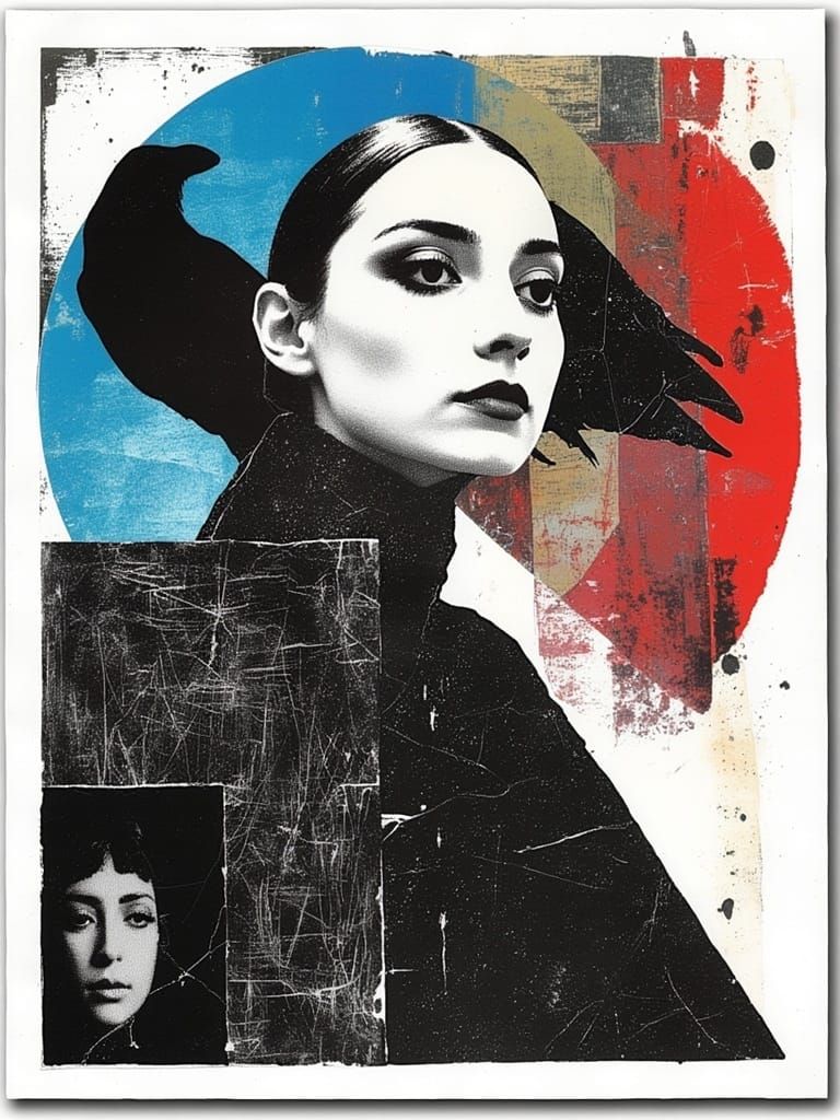 Carmen Dell’Orrifice in Newspaper Print, Magical Realism Sty...