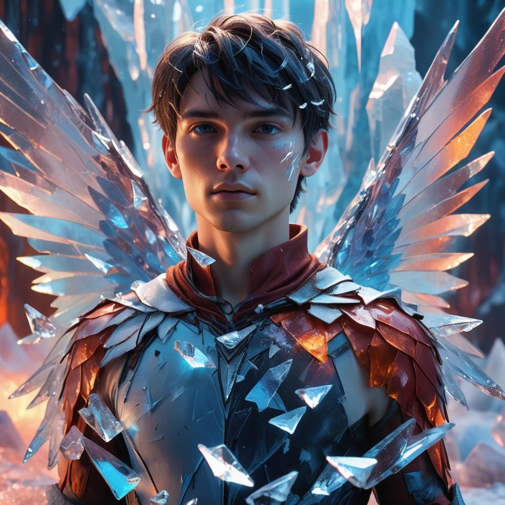 Crystal Fairy in Icy Landscape: Fantasy Matte Painting