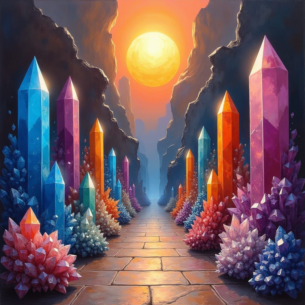 Mystical Crystal Shop in a Crystal Kingdom