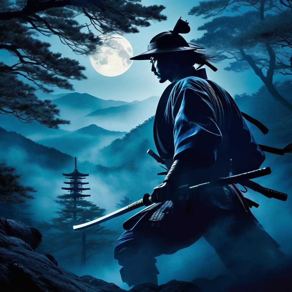Samurai in the forest