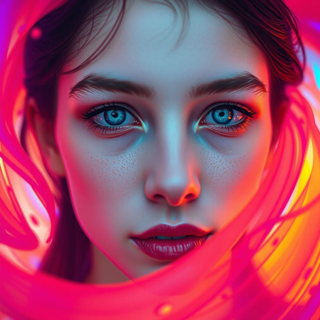 Lady Royale in Bold, Expressive Digital Art