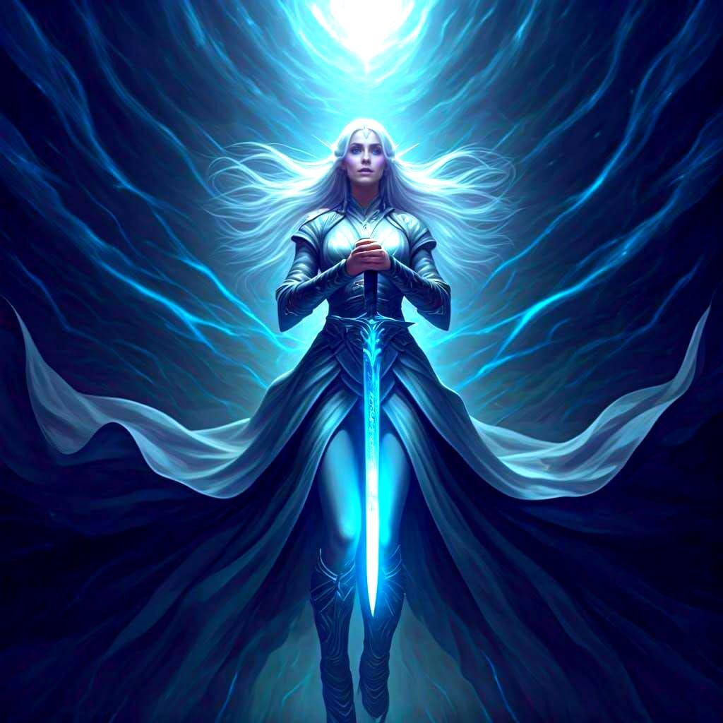 Epic Elf in Lightning Storm Cinematic Still