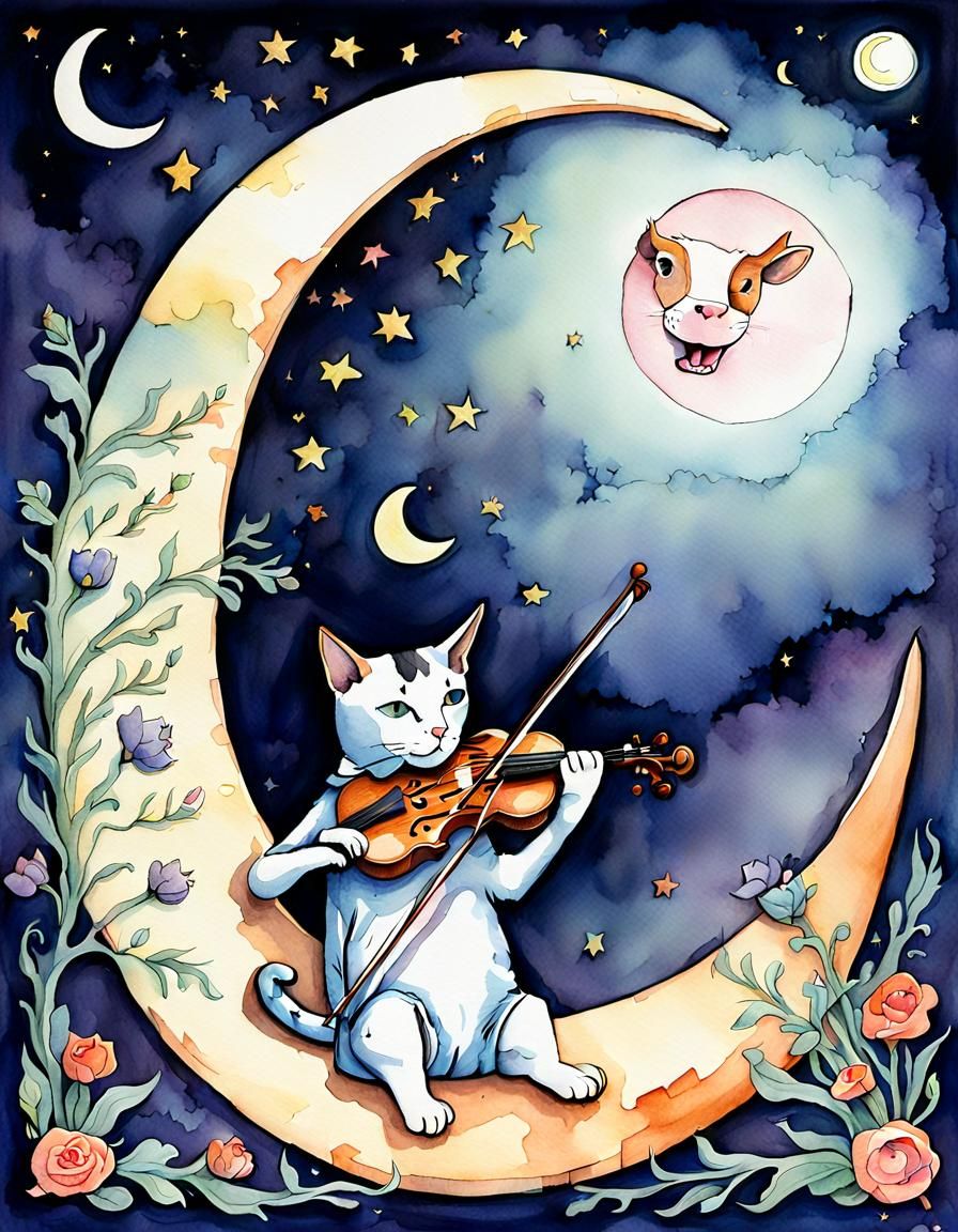Cat and Fiddle: Cow Jumping Over the Moon