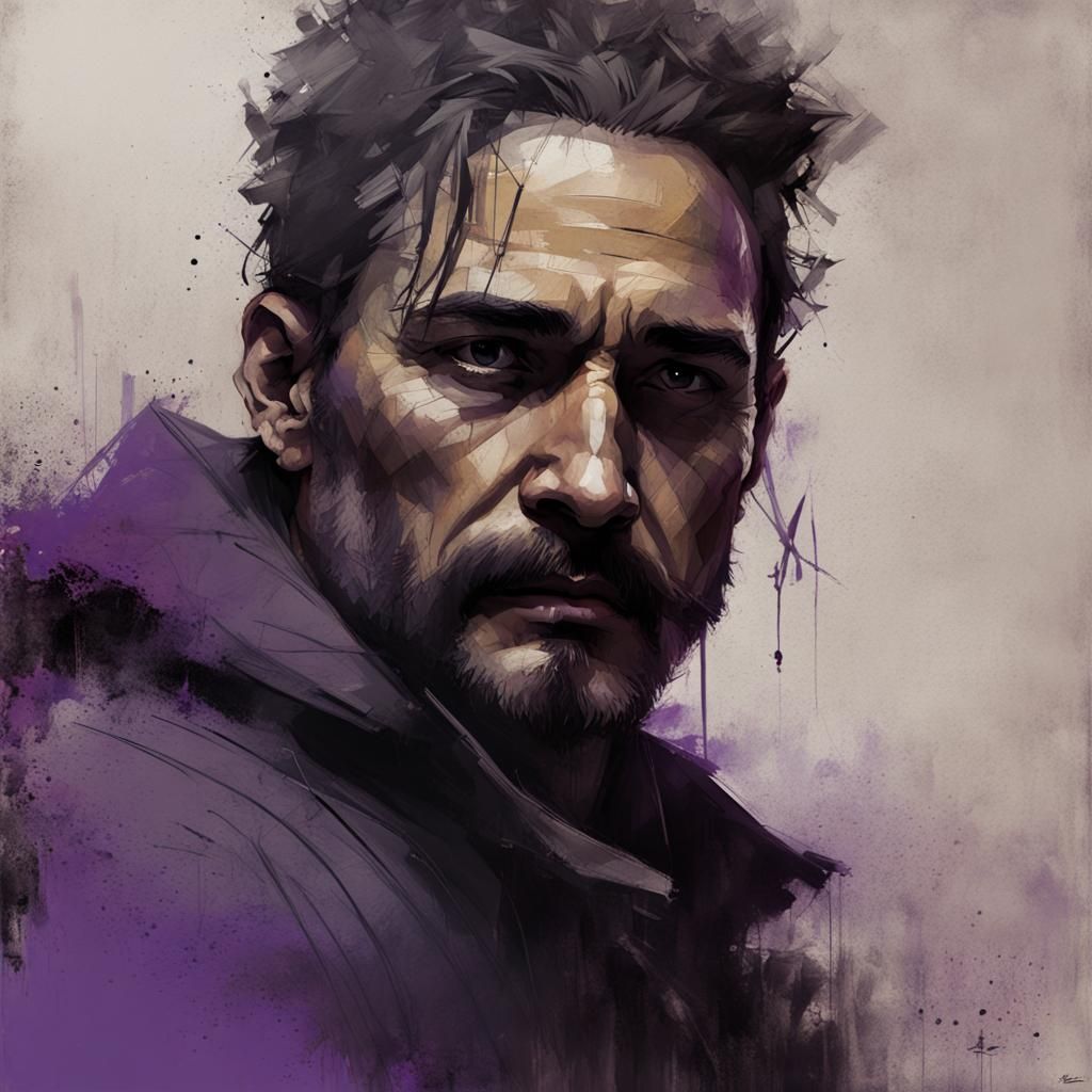 Man and Bear: Dark Fantasy Concept Art