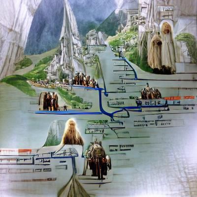 Epic Journey from Minas Tirith to Rivendell