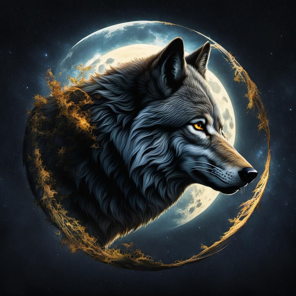 Lone Wolf Image Generated by AI